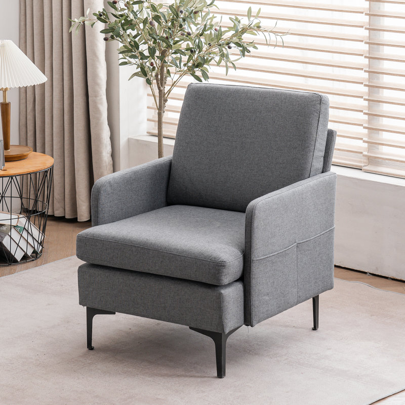 Wayfair gray accent chairs discount